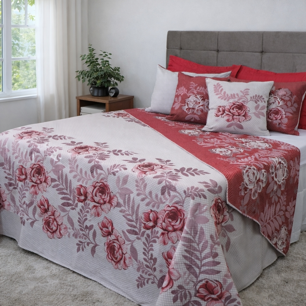Kit Cobre Leito Jacquard Japy King