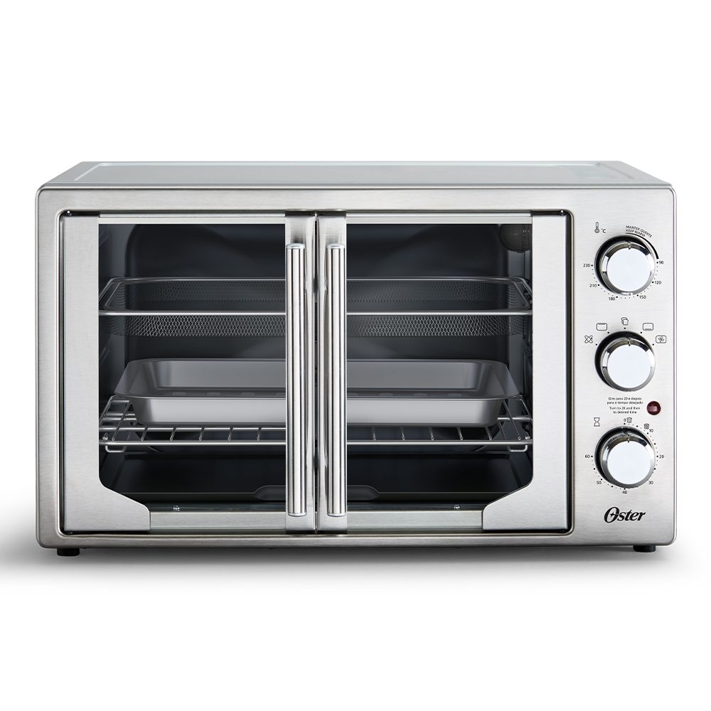 Forno e Fritadeira sem Óleo Oster 2 em 1 French Door 42 Litros – TSSTTVFDMAF